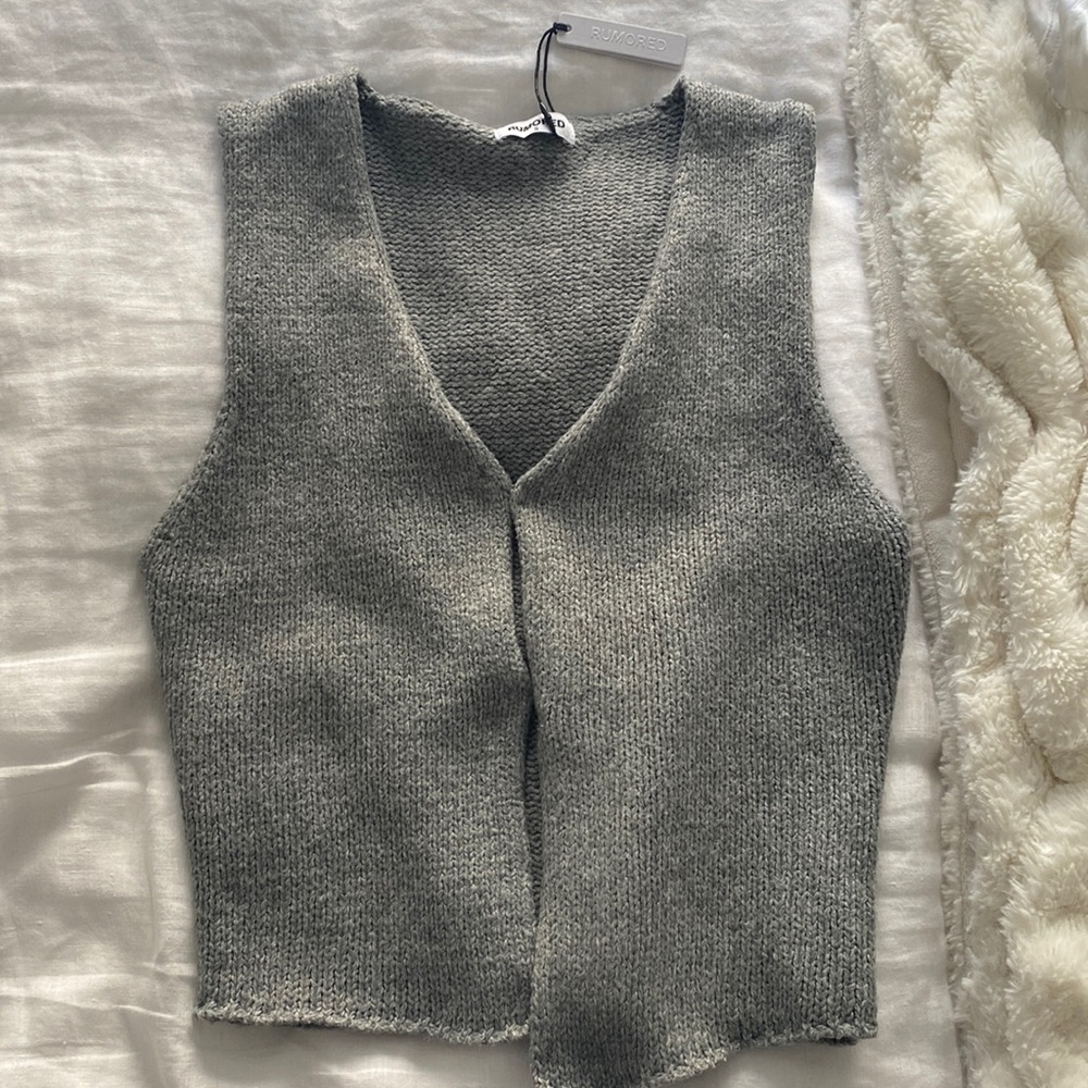 Gray Rumored Sweater Vest